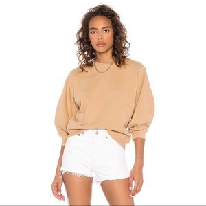 Agolde Tan Thora Crewneck Sweatshirt